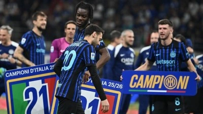 Avrupa'nın 5 b&uuml;y&uuml;k liginde şampiyonluğunu ilan eden ikinci takım Inter oldu