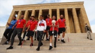 Avrupa Şampiyonu Ampute Futbol Milli Takımı, Anıtkabir&#39;i ziyaret etti