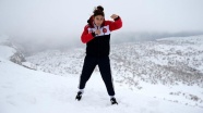 Avrupa şampiyonu kick boksçu Nemrut Dağı'nda çalışıyor