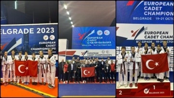 Avrupa Yıldızlar Tekvando Şampiyonası'nın ilk gününde milli sporcular 7 madalya kazandı