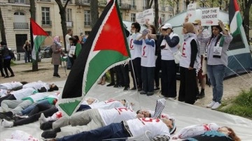 Avrupa'da Gazze'ye destek gösterileri sürüyor