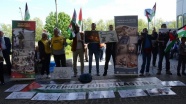 Avusturya'da Filistinli tutukluların açlık grevine destek gösterisi