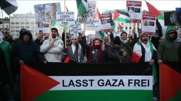 Avusturya’da bir kez daha İsrail’in Gazze’ye yönelik saldırıları protesto edildi