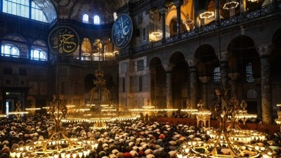 Ayasofya'nın cuma namazıyla yeniden ibadete a&ccedil;ılışının &uuml;zerinden 6 yıl ge&ccedil;ti
