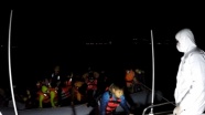 Ayvacık açıklarında Yunan sahil güvenliğinin Türk kara sularına geri ittiği 82 sığınmacı kurtarıldı