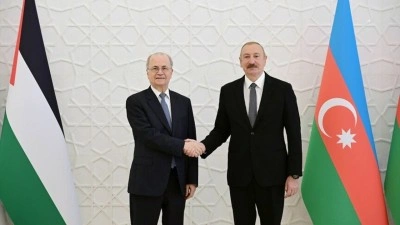 Azerbaycan Cumhurbaşkanı Aliyev, Filistin Başbakanı Mustafa'yı kabul etti