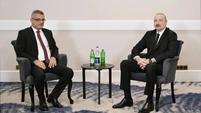 Azerbaycan Cumhurbaşkanı Aliyev ile KKTC Cumhurbaşkanı Erh&uuml;rman, Antalya'da g&ouml;r&uuml;şt&uuml;