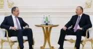Azerbaycan Cumhurbaşkanı Aliyev, Lavrov'u kabul etti