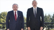 Azerbaycan Cumhurbaşkanı Aliyev, TBMM Başkanı Şentop'u kabul etti
