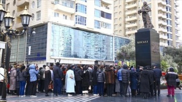 Azerbaycan'da Hocalı Katliamı'nın kurbanları anılıyor
