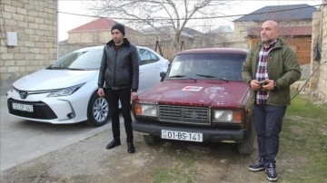 Azerbaycanlı Beşirli'ye otomobil hediye eden Türk iş insanı Civelek: Çok duygulandım