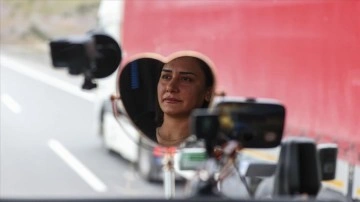 Baba mesleğini seçen kadın tır şoförü, 8 ayda 60 bin kilometre yol gitti