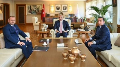 Bakan Ersoy, RT&Uuml;K Başkanı Daniş'i kabul etti