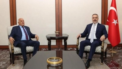 Bakan Fidan, Fetih Genel Sekreteri Rajub'u Ankara'da kabul etti