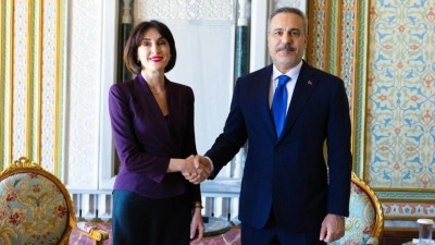 Bakan Fidan, G&uuml;rcistan Başbakan Yardımcısı ve Dışişleri Bakanı Botchorishvili ile İstanbul'da g&ouml;r&uuml;şt&uuml;