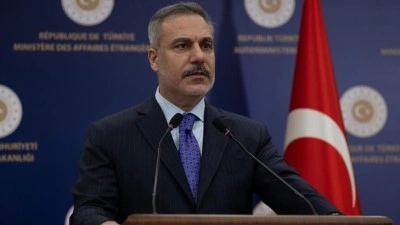 Bakan Fidan, Hamas Şura Meclisi Başkanı Derviş ve beraberindeki heyetle g&ouml;r&uuml;şt&uuml;