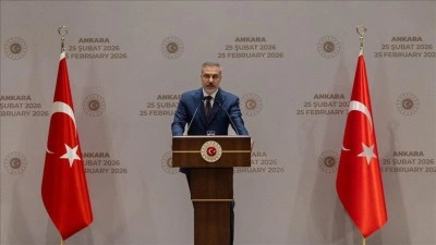 Bakan Fidan, İİT &uuml;yesi ve g&ouml;zlemcisi &uuml;lkelerin b&uuml;y&uuml;kel&ccedil;ileriyle bir araya geldi