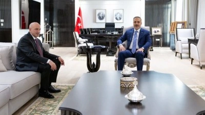 Bakan Fidan, NATO Zirvesi &ouml;ncesinde Ankara İl Emniyet M&uuml;d&uuml;r&uuml; Y&uuml;ksek'i kabul etti