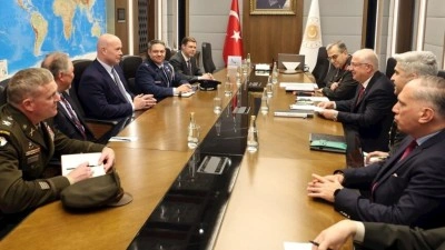 Bakan G&uuml;ler, T&uuml;rkiye ve ABD'nin NATO Daimi Temsilcilerini kabul etti