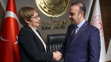 Bakan Kacır, EBRD Başkanı Odile Renaud-Basso ile görüştü