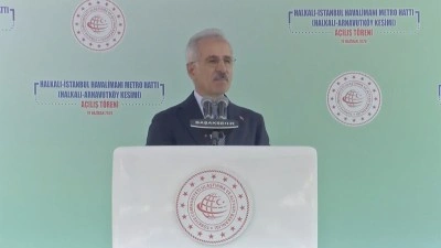 Bakan Uraloğlu: Toplam raylı sistem hattı uzunluğu 180 kilometreye ulaştı