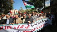 'Balfour Deklarasyonu' 102. yılında Gazze'de protesto edildi