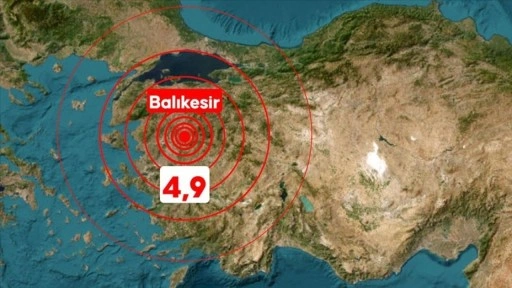 Balıkesir'de 4,9 ve 4,3 büyüklüğünde depremler