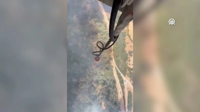 Balıkesir ve Diyarbakır'da &ccedil;ıkan orman yangınlarına m&uuml;dahale ediliyor