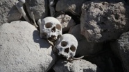 Baraj suyu çekilince insan kafatası ve kemikleri ortaya çıktı
