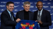 Barcelona yeni teknik direktörü Quique Setien&#039;i tanıttı