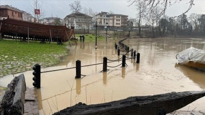 Bartın'da sağanak taşkına neden oldu