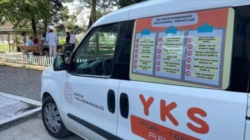 Bartın'da sel mağduru üniversite adaylarına "Mobil Tercih Aracı"yla hizmet veriliyor