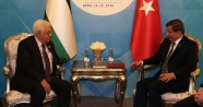 Başbakan Davutoğlu, Filistin Devlet Başkanı Abbas ile görüştü