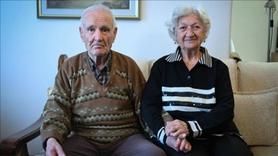 Başkentte 65 yıllık evli &ccedil;iftten gen&ccedil;lere "mutlu evlilik" tavsiyeleri