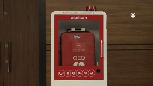 Başkentte ani kalp durmalarına karşı 25 noktaya yerli şok cihazı yerleştirildi