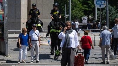 Başkentte atlı polisler devriye g&ouml;revi y&uuml;r&uuml;t&uuml;yor