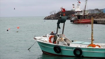 Batı Karadeniz'de balıkçılar olumsuz hava şartları nedeniyle limana demirledi