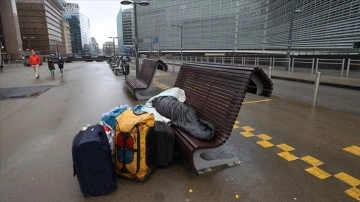 Belçika'nın başkenti Brüksel'deki evsizlerin sayısı son 14 yılda dört kattan fazla arttı