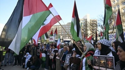 Berlin'de Filistinlileri hedef alan idam yasası protesto edildi
