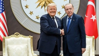 Beyaz Saray, Trump ve Erdoğan'ın tokalaştığı fotoğrafı paylaştı