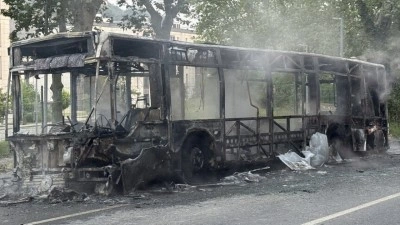 Beykoz'da yanan İETT otob&uuml;s&uuml; kullanılamaz hale geldi