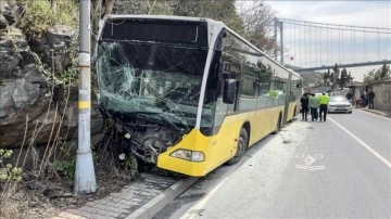 Beykoz’da kaza yapan İETT otobüsündeki 6 kişi yaralandı