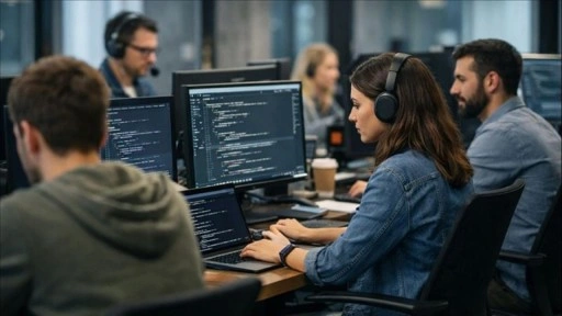 Bilgi ve iletişim sekt&ouml;r&uuml;nde &ccedil;alışan sayısı yıllık bazda 65 aydır artıyor