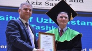 Bilim adamı Sancar'a Özbekistan'da fahri doktora