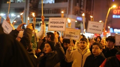 Bir&ccedil;ok ilde Ramazan ayının gelişi fener alayı ile kutlandı