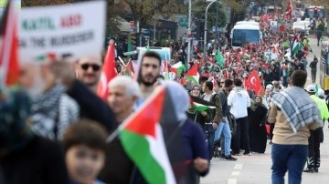 Birçok kentte 'El Ele Gazze Şeridi' eylemi düzenlendi