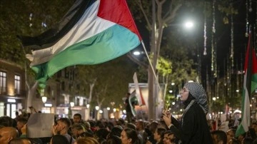 Birçok ülkede Filistin'e destek gösterileri düzenlendi