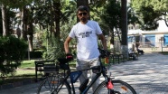 Bisikletiyle 'Adalet ve Demokrasi Yolculuğu'na çıkan işçi mücadelesini sürdürüyor