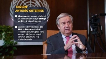 BM Genel Sekreteri Antonio Guterres, 77. Genel Kurul Görüşmeleri öncesi AA'ya konuştu
