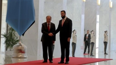 BM Genel Sekreteri Guterres, Suriye Cumhurbaşkanı Şara ile g&ouml;r&uuml;şt&uuml;